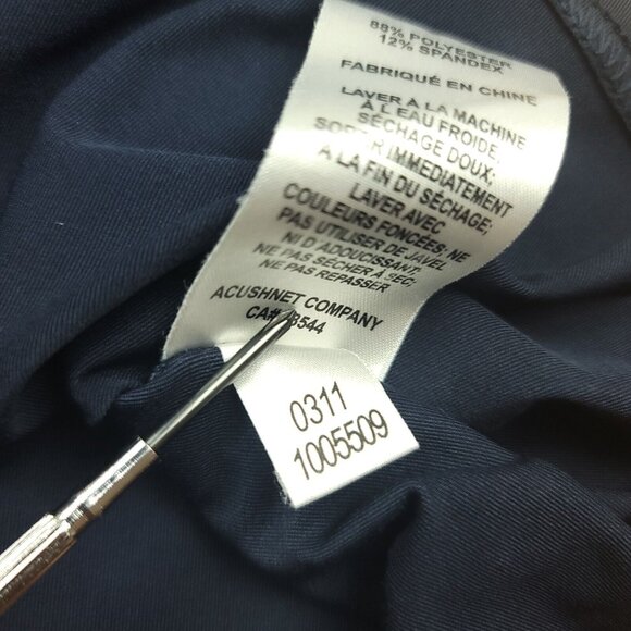 FootJoy Mens L Shirt Performance Polo Navy‎ Blue ProDry Lisle Peninsula Logo - Picture 6 of 14